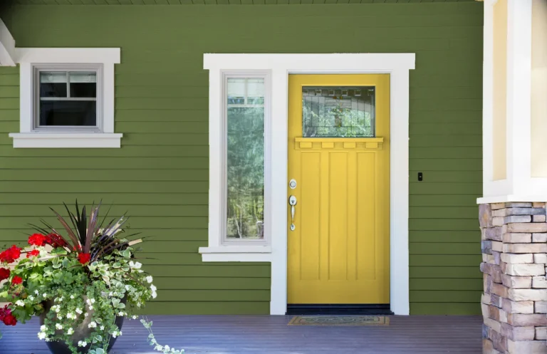 Front Door Color Green House