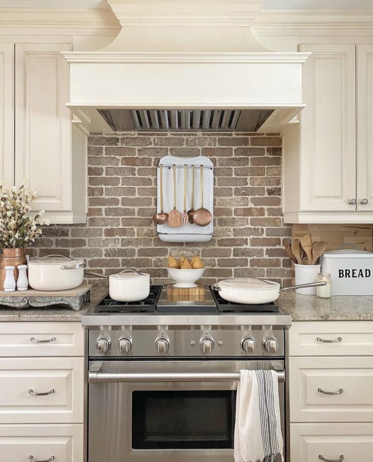 How To Install A Brick Backsplash In The Kitchen