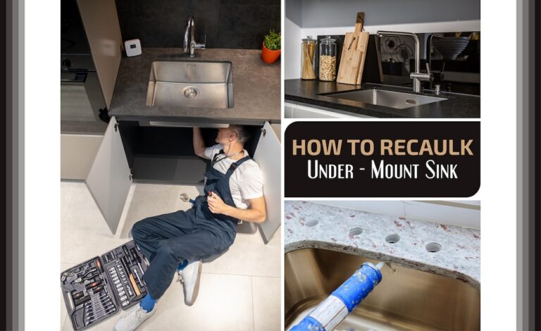 How Do You Reseal An Undermount Kitchen Sink?
